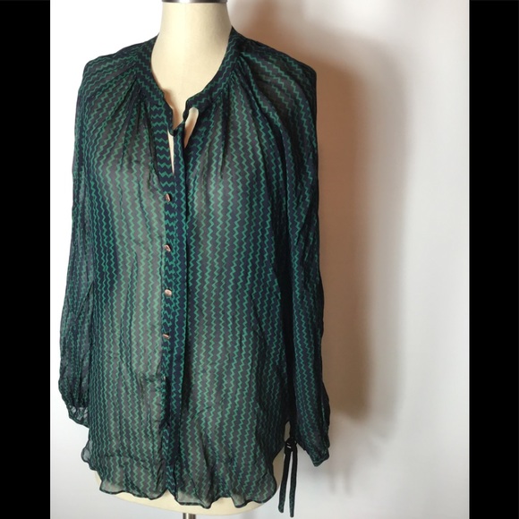 Maeve Tops - Maeve Anthropologie sheer blouse size medium